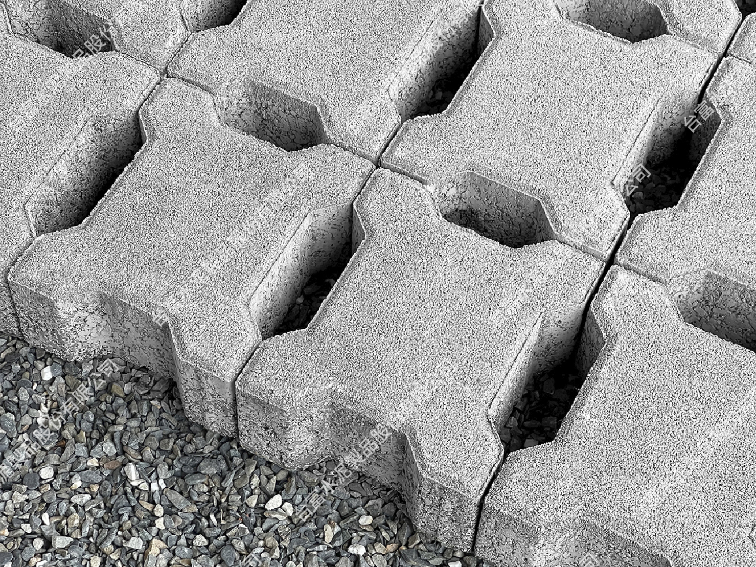 非中空式植草磚